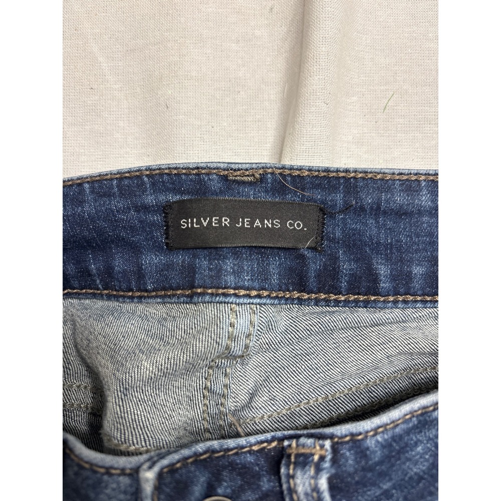 Silver Jeans Co Suki Slim Bootcut Jeans W26 L35 Dark Wash L93616SDK424 - Picture 4 of 6